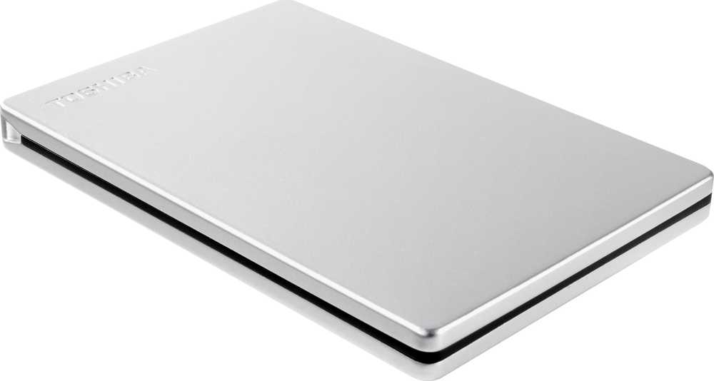 Kietasis diskas TOSHIBA Canvio Slim 1TB USB 3.2 Sidabrinis