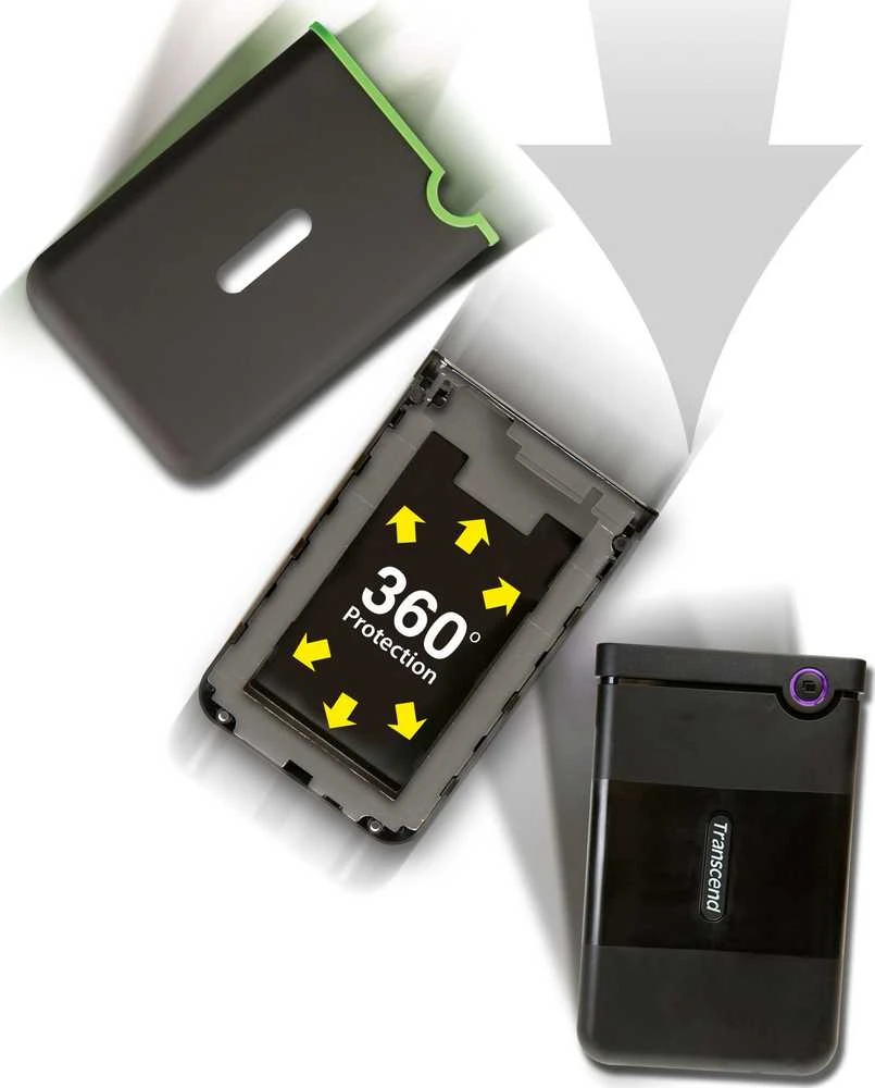 Transcend Kietasis diskas USB3 1 TB, išorinis 2,5 colio