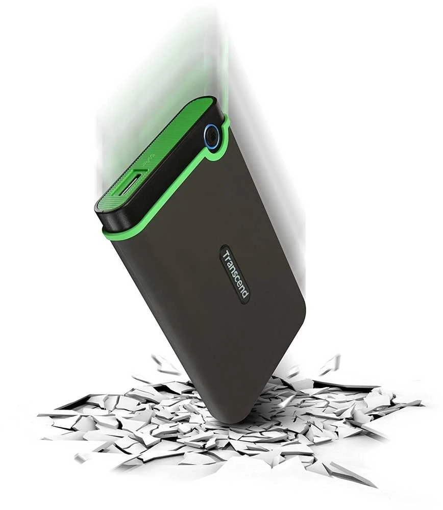 TRANSCEND StoreJet 25M3 2TB išorinis kietasis diskas, atsparus smūgiams