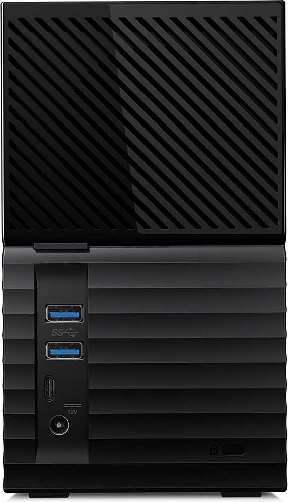 Kietasis diskas Array 3,5 20 TB Western Digital My Book Duo 20 TB stalinis juodas diskų masyvas