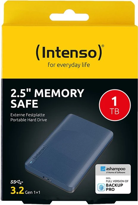 Kietasis diskas ADATA HDD USB3.2 1TB EXT. 2.5"/Mėlynas 6029565 INTENSO
