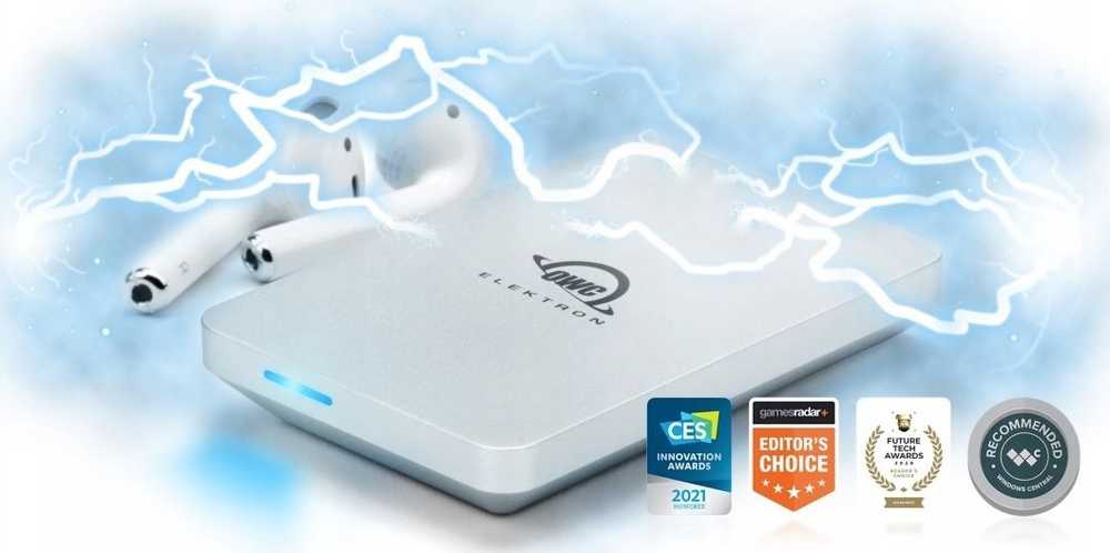 Išorinis kietasis diskas SSD OWC Envoy Pro Elektron 2TB sidabrinis (OWCENVPK02)