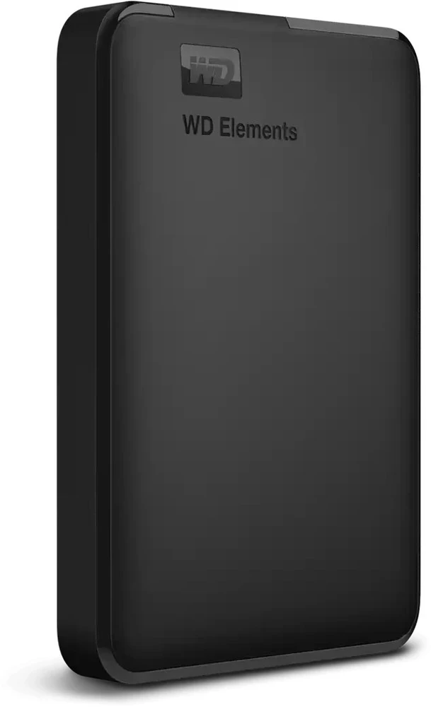 Išorinis kietasis diskas „WD Elements Portable“, 1 TB, juodas, WDBHHG0010BBK-EESN