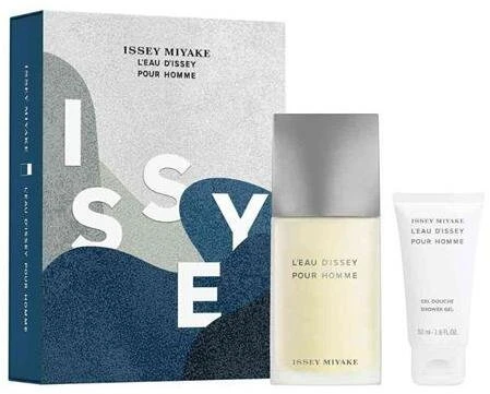 Issey Miyake L'Eau d'Issey Pour Homme rinkinys: tualetinis vanduo, 75 ml; Gelis, 50 ml