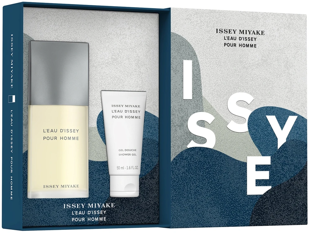 Issey Miyake L'Eau d'Issey Pour Homme rinkinys: tualetinis vanduo, 75 ml; Gelis, 50 ml