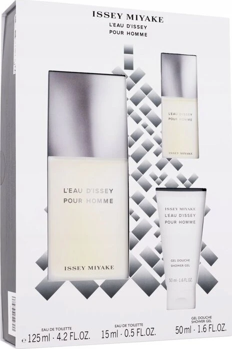 Issey Miyake L'Eau D'Issey Pour Homme tualetinis purškiklis, 125 ml 3 vnt.