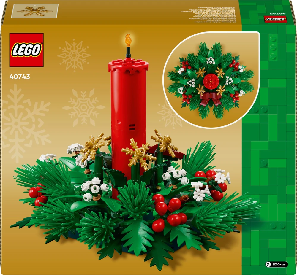 Išskirtinė LEGO kalėdinė stalo dekoracija (40743) 40743