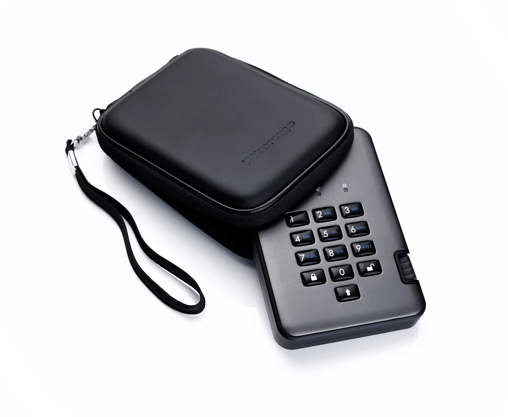„iStorage HDD“ išorinis diskas „iStorage diskAshur PRO2“ išorinis kietasis diskas 4 TB USB A tipo 3.2 Gen 1 (3.1 Gen 1) Juodas