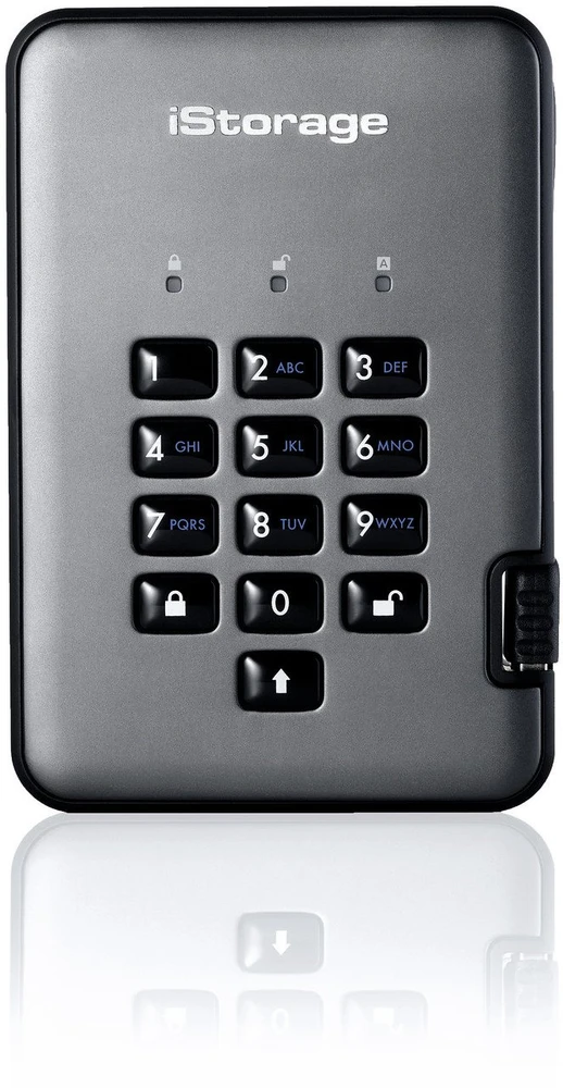 „iStorage HDD“ išorinis diskas „iStorage diskAshur PRO2“ išorinis kietasis diskas 4 TB USB A tipo 3.2 Gen 1 (3.1 Gen 1) Juodas