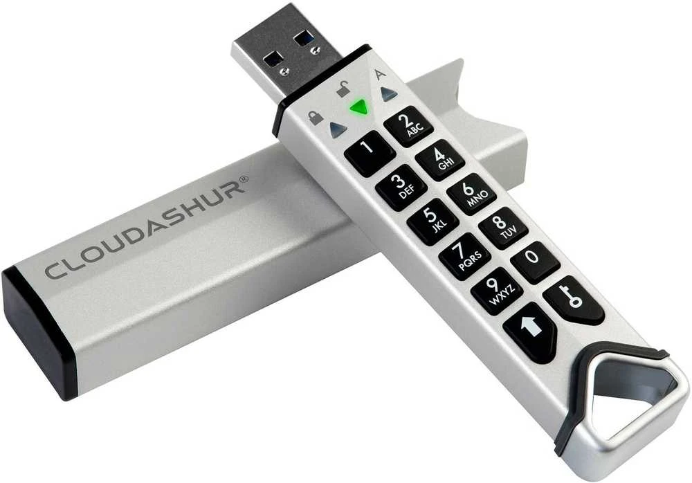 iStorage cloudAshur šifravimo raktas su PIN klaviatūra