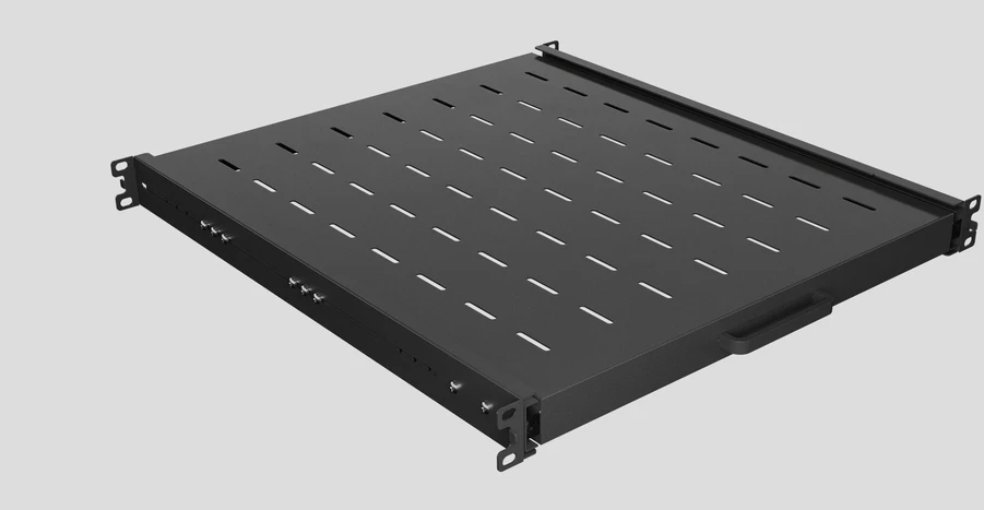 Lanberg stumdoma lentyna 19 colių rack spintelėms 500mm 1U juoda
