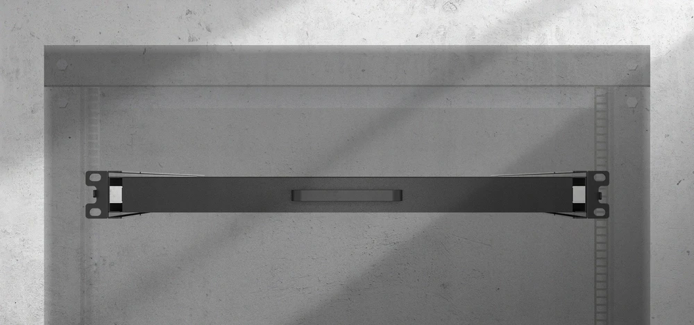 Lanberg stumdoma lentyna 19 colių rack spintelėms 500mm 1U juoda