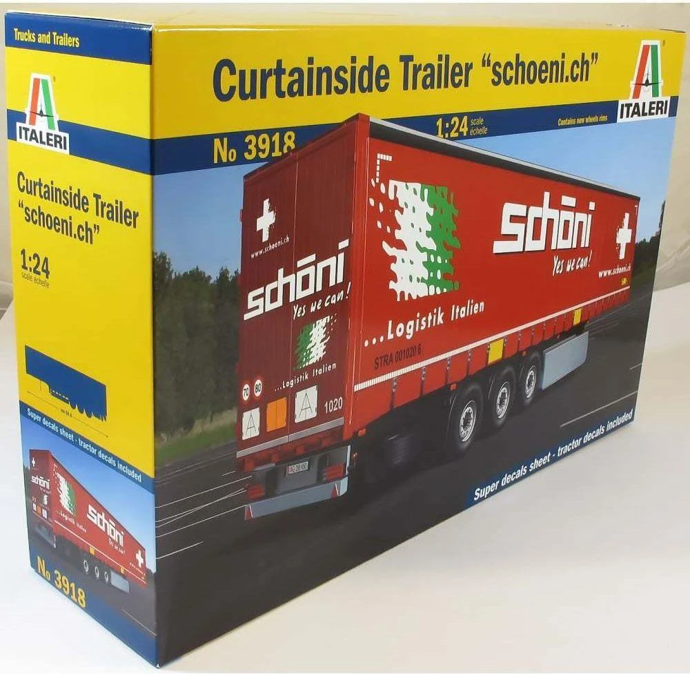 Italeri – Priekaba su užuolaidomis „Schoeni.ch“, 3918 01 24