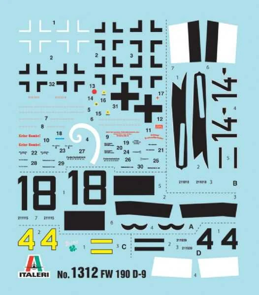Italeri – Focke-Wulf Fw 190D-9, 1/72, 1312