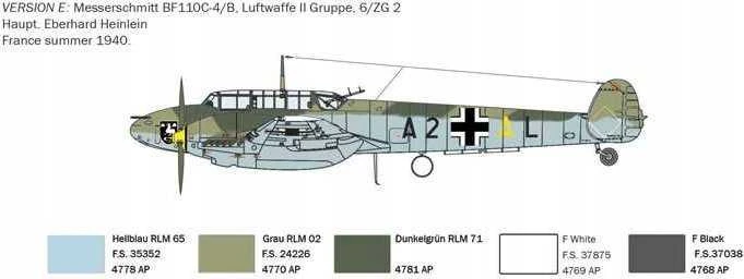Italeri - Messerschmitt Bf 110 C Zerstörer, 1/72, 0049