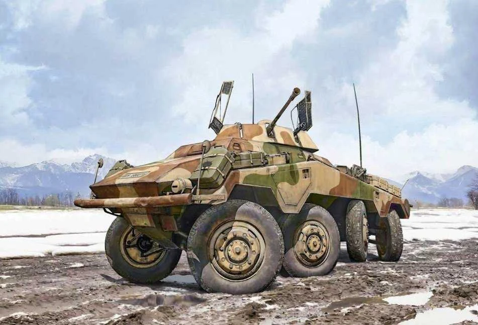 Italeri Sd.Kfz. 234/1 šarvuotis 1/35 plastikinis modelis (2 cm KwK) 6757