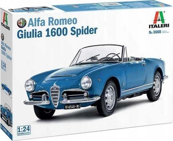 Italeri Alfa Romeo Giulia 1600 Spider 1/24 plastikinis rinkinys