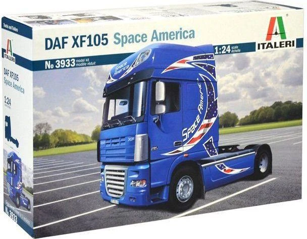 Italeri DAF XF105 Space America vilkiko modelis 1/24