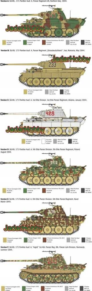 Italeri – Sd.Kfz.171 Panther Ausf.A, 1/35, 0270