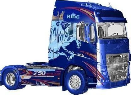 Italeri Volvo FH4 Globetrotter vidutinis stogas 1/24 plastikinis rinkinys