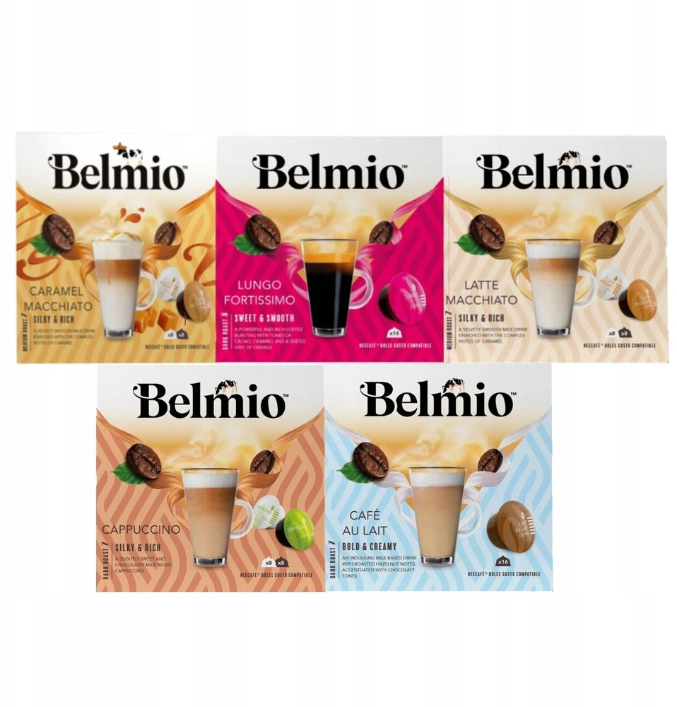 Italian Coffee Itališka kava „Dolce Gusto“ kapsulės, Belmio Caramel Macchiato pakaitai, 16 vnt.