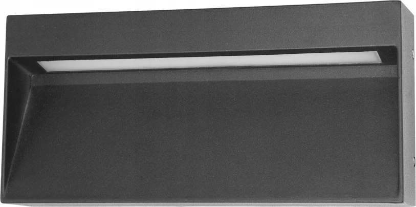 Sieninis šviestuvas Italux 5W LED sieninis fasado šviestuvas FENIS 4K, juodas, 4000K