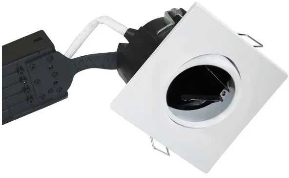 Italux Nordtronic Uni Install - Downlight ekskl. GU10 Lyskilde - Firkantet Hvid