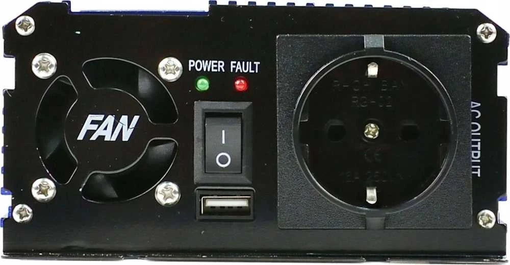Įtampos keitiklis Geko SINUS 12V/230V 500/1000W (10)