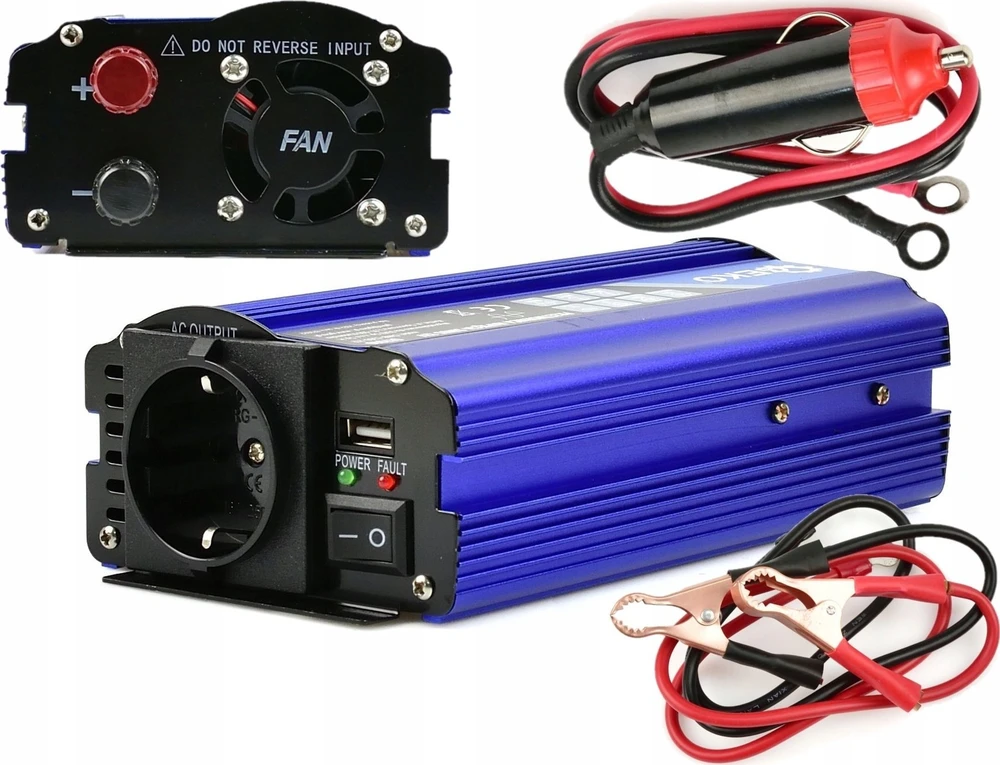 Įtampos keitiklis Geko SINUS 24V/230V 300/600W (16)
