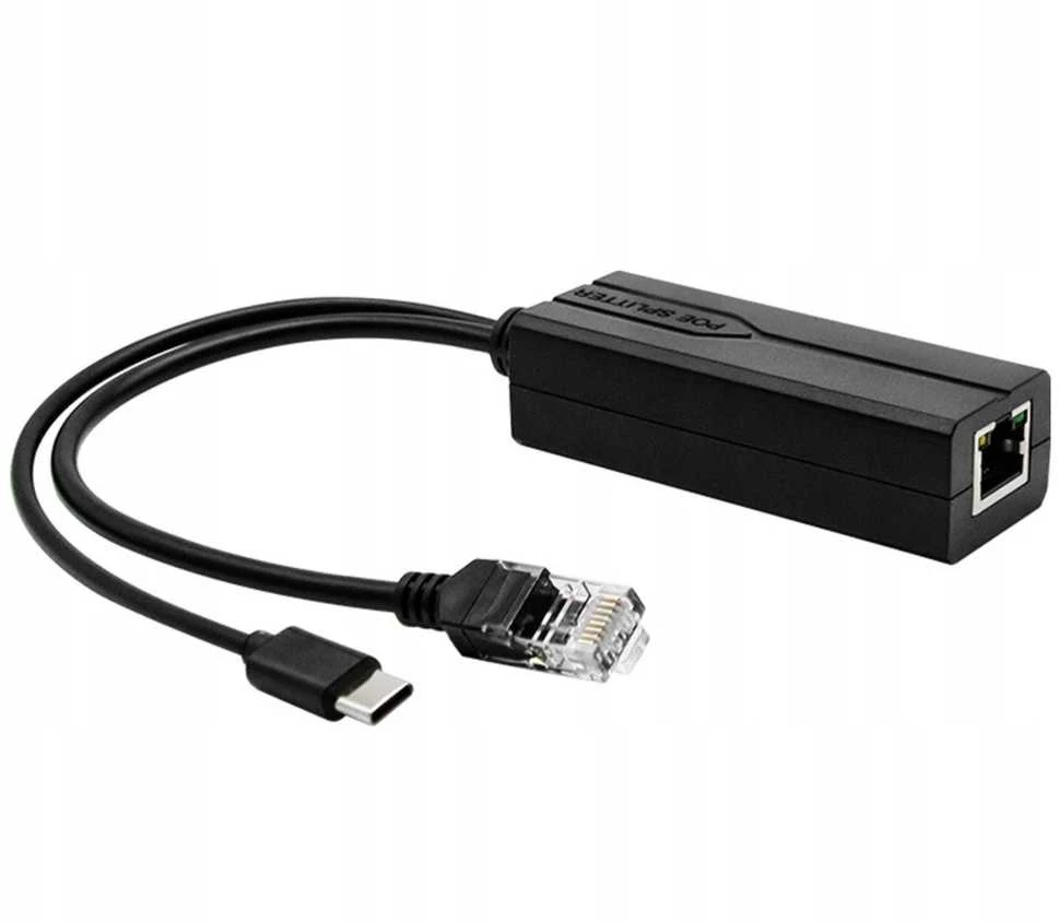 ĮTAMPOS STABILIZATORIUS 48V/5V POE-802.3AF/AT-USB-C DELTA NETWORK