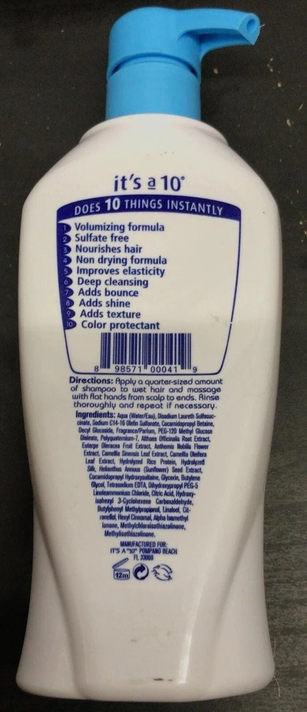 Its A 10 Tai 10 stebuklingų plaukų apimtį didinančių šampūnų 295,7 ml