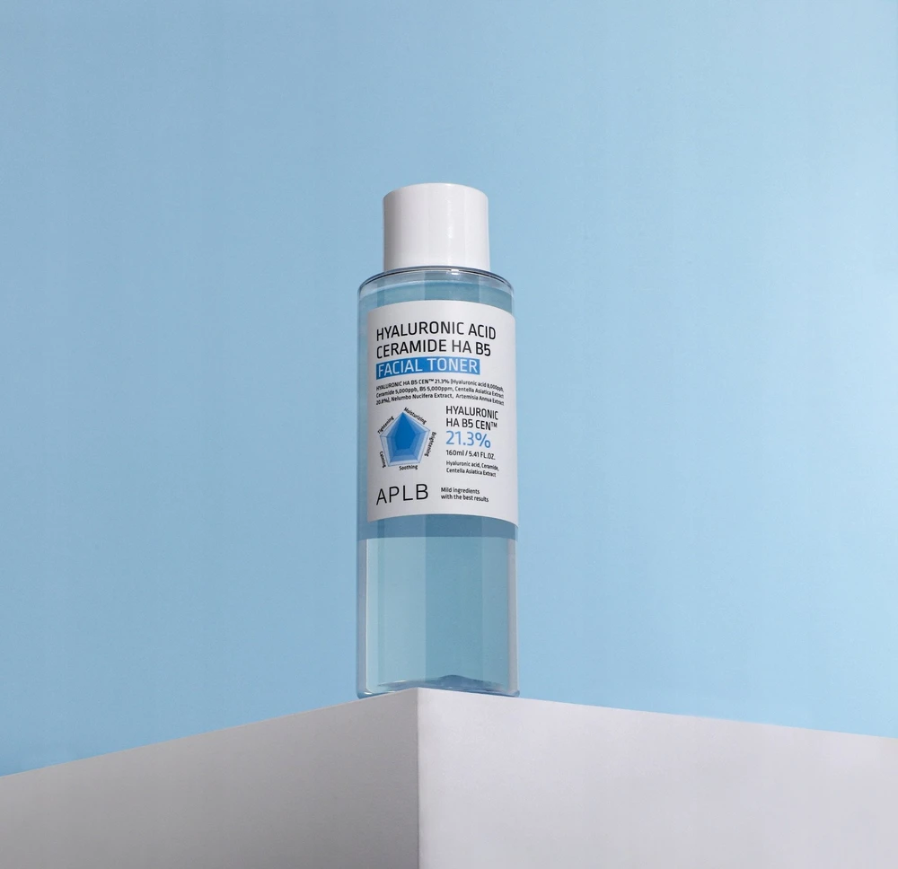 APLB Hyaluronic Acid Ceramide HA B5 Facial Toneris veido tonikas, 160 ml