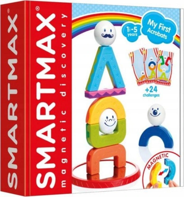 Iuvi Games Magnetinis konstruktorius smartmax mano pirmieji akrobatai su veidrodžiu ir metalinėmis dalimis