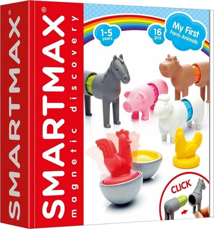 Smartmax SMART MAX konsturktorius Mano pirmoji gyvūnų ferma SMX221