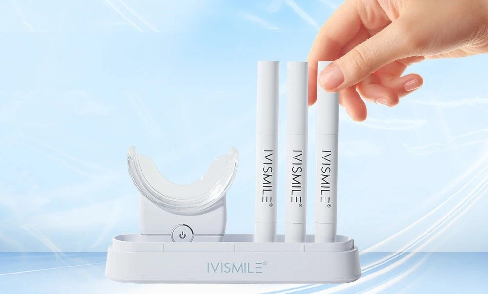 IVISMILE Dantų balinimo rinkinys IVISMILE 12TW Baltas LED 3 x Balinamasis gelis 2ml 6ml