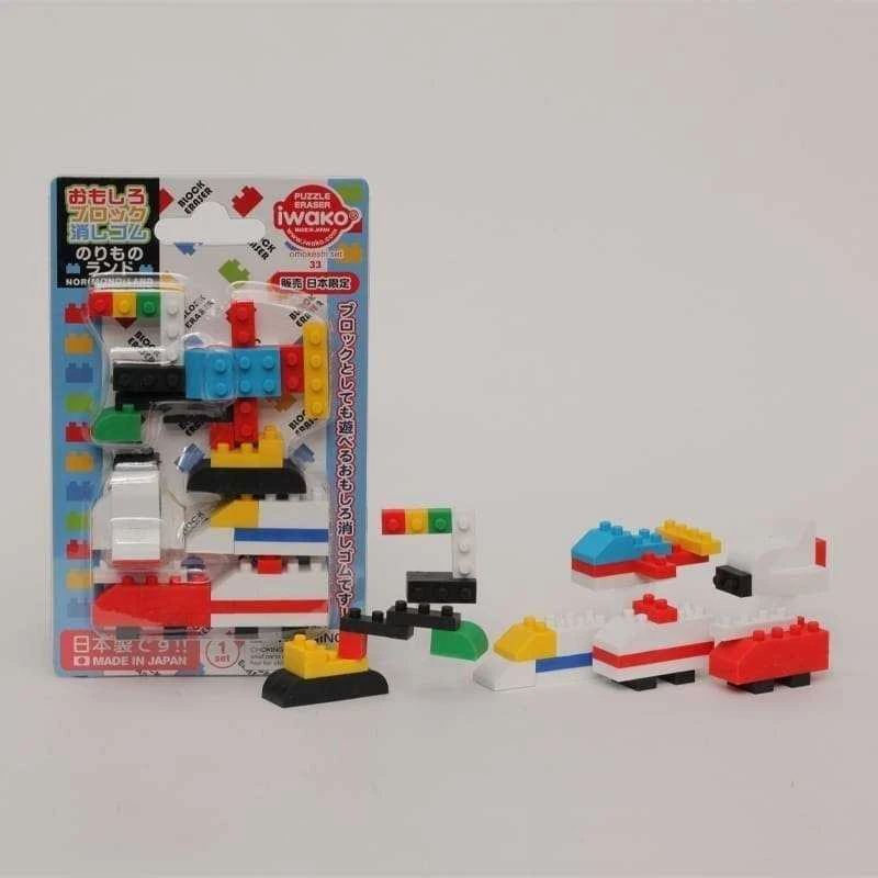 IWAKO trintukų – dėlionių rinkinys „Block Vehicle Land”