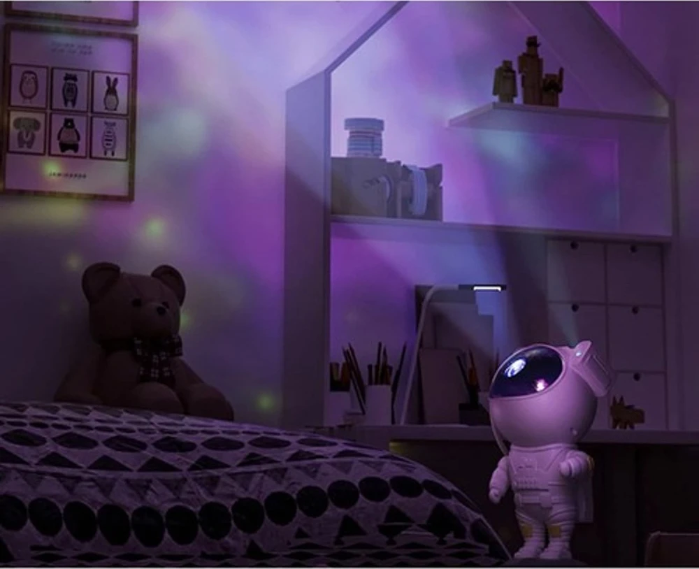 Izoxis 21857 astronautas LED žvaigždžių projektorius