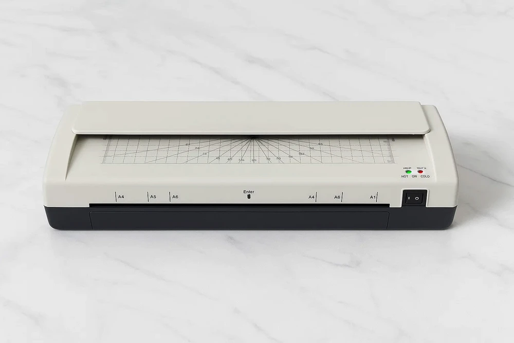 Laminator J1 LAMINATOR LAMINARKA A4 A3+ NÓŻ AKCESORIA FOLIA 50 Rinkinys
