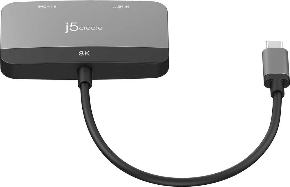 J5 Create J5create – 8K USB-C į dvigubą HDMI ekrano adapteris
