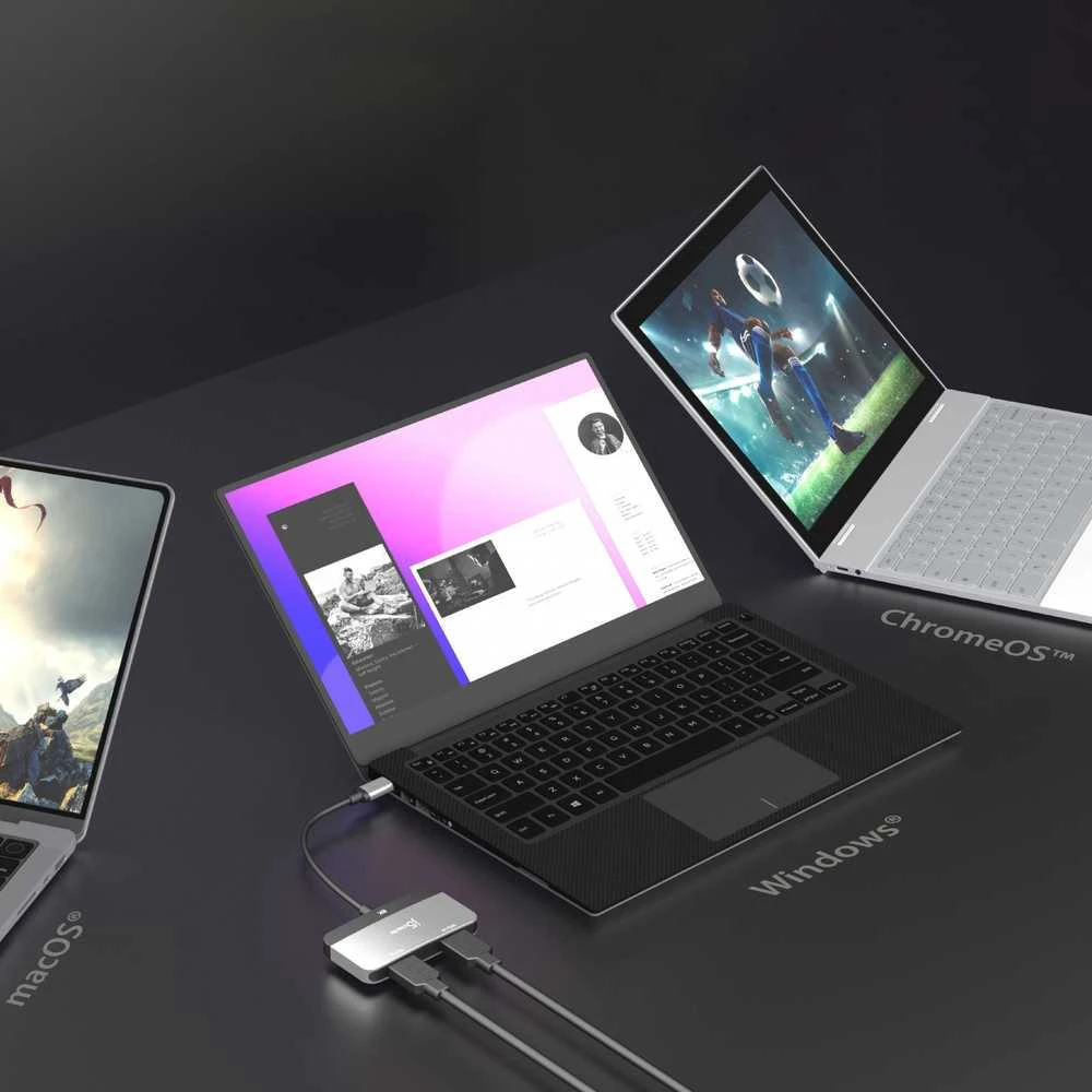 J5 Create J5create – 8K USB-C į dvigubą HDMI ekrano adapteris