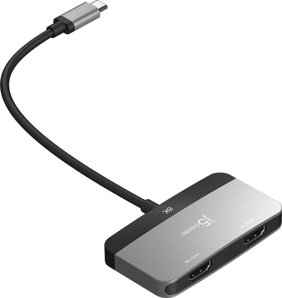 J5 Create J5create – 8K USB-C į dvigubą HDMI ekrano adapteris