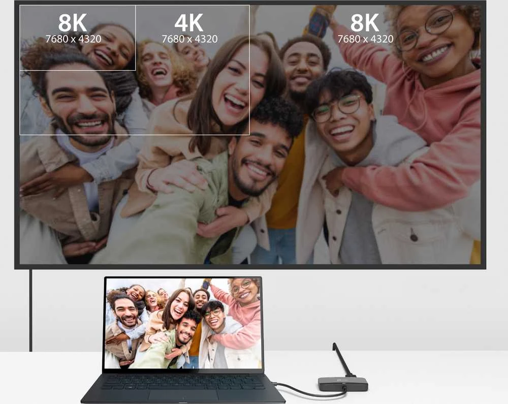 J5 Create J5create – 8K USB-C į dvigubą HDMI ekrano adapteris
