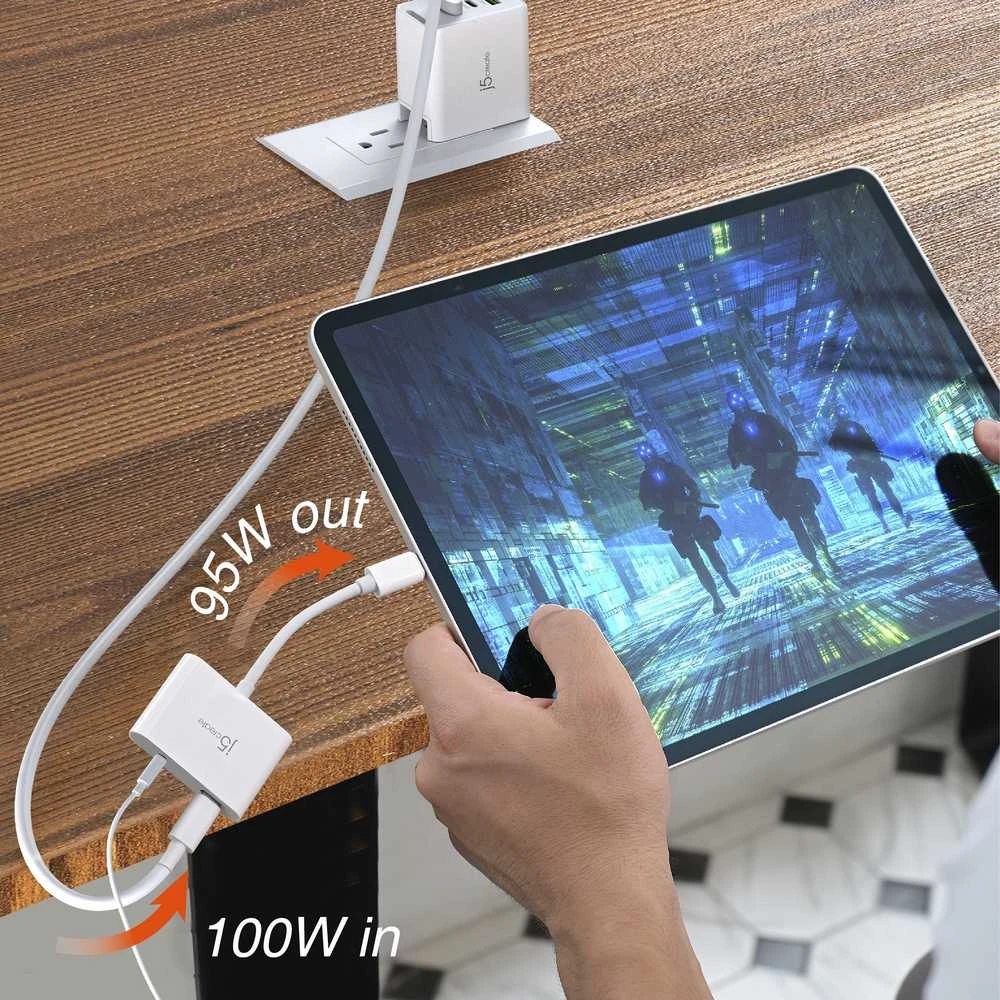 J5create – USB-C į 3,5 mm garso adapteris su maitinimo šaltiniu