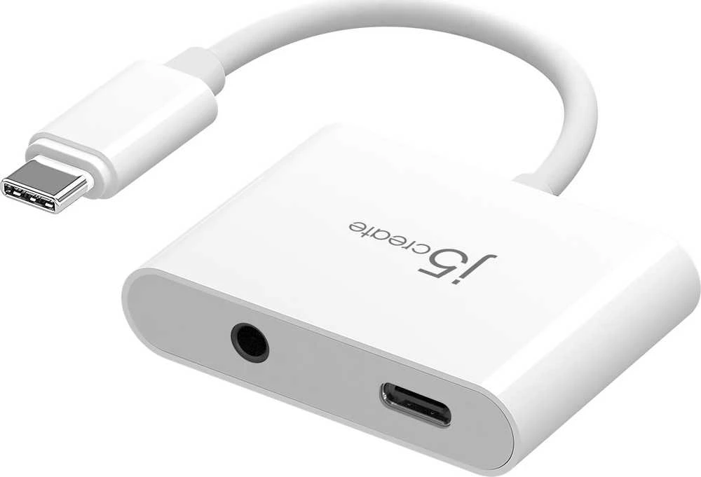 J5create – USB-C į 3,5 mm garso adapteris su maitinimo šaltiniu