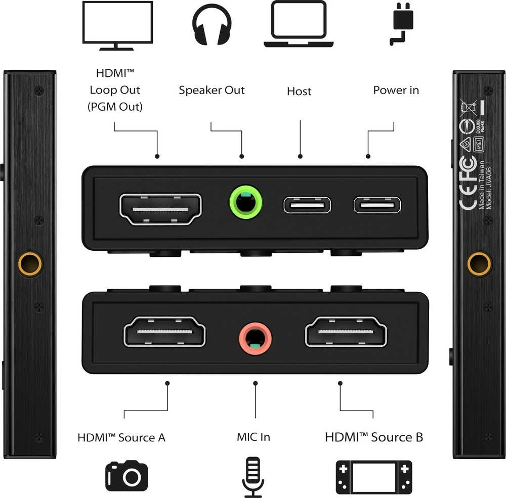 J5create – dvigubas HDMI vaizdo įrašymo įrenginys