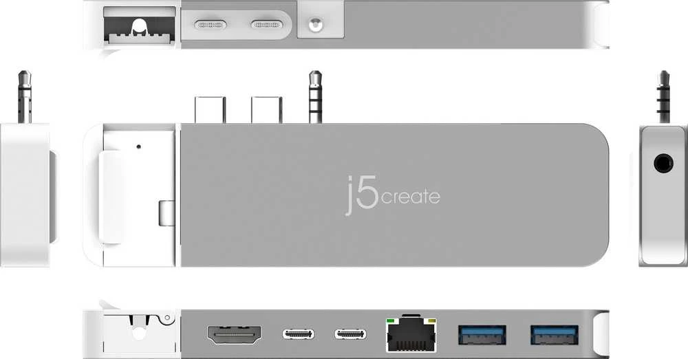 j5create j5sukurkite USB HUB 4K60 ELITE PRO USB4 HUB SU