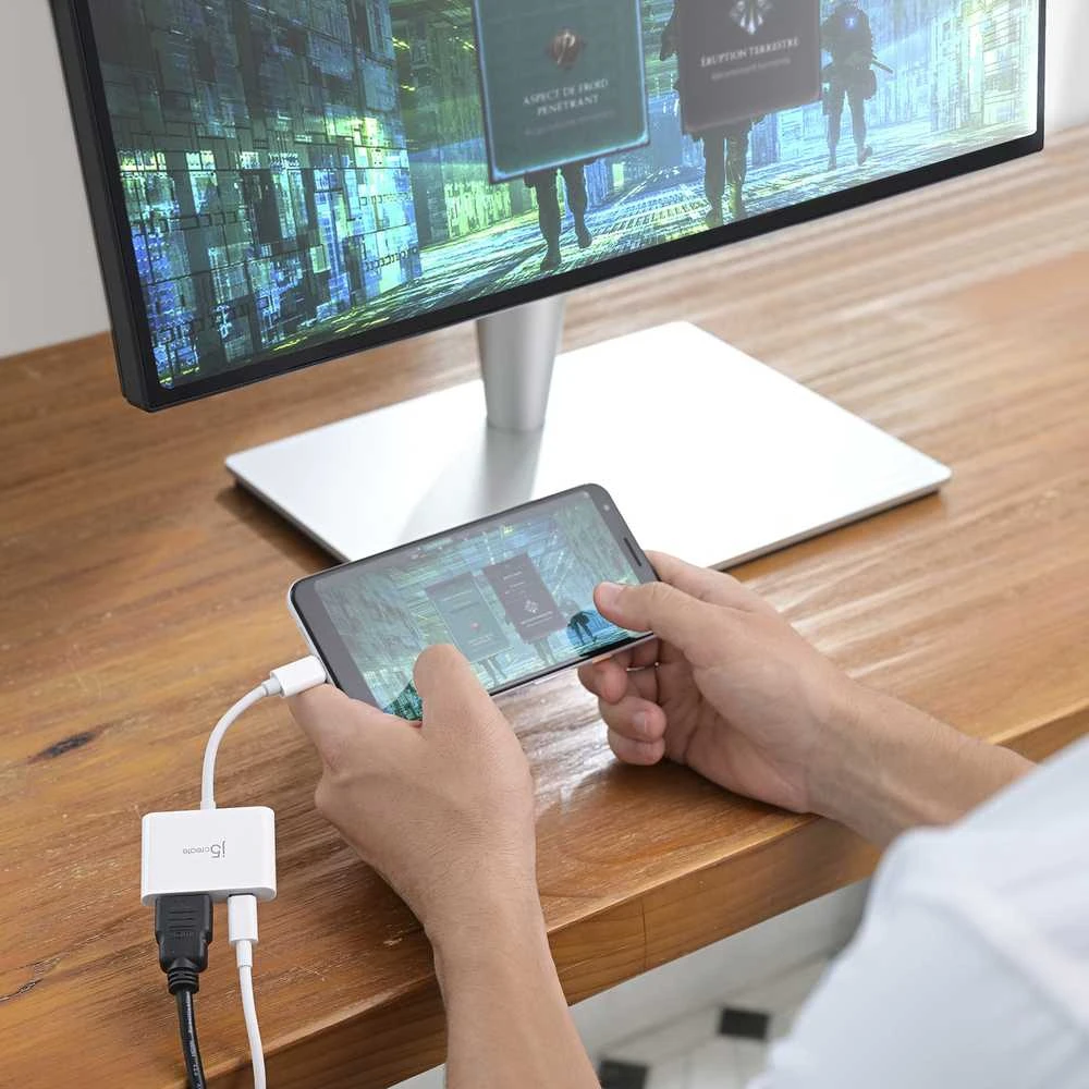 J5create – USB-C į 4K HDMI adapteris su maitinimo šaltiniu