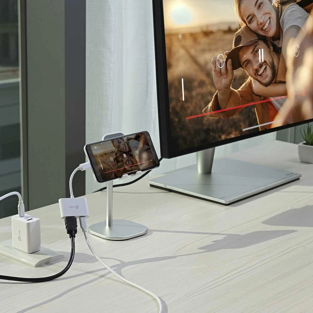 J5create – USB-C į 4K HDMI adapteris su maitinimo šaltiniu