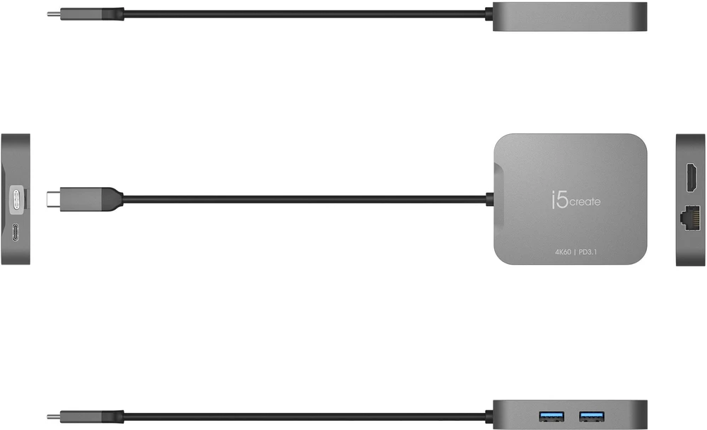 J5create – 4K60 Elite USB-C kelioninis adapteris