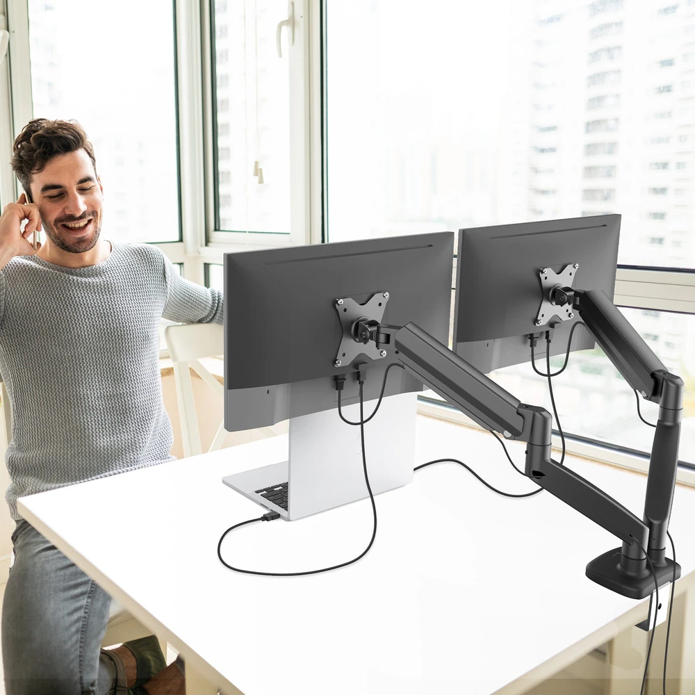 Laikiklis J5create - Ergonomic Dual Monitorius Mount